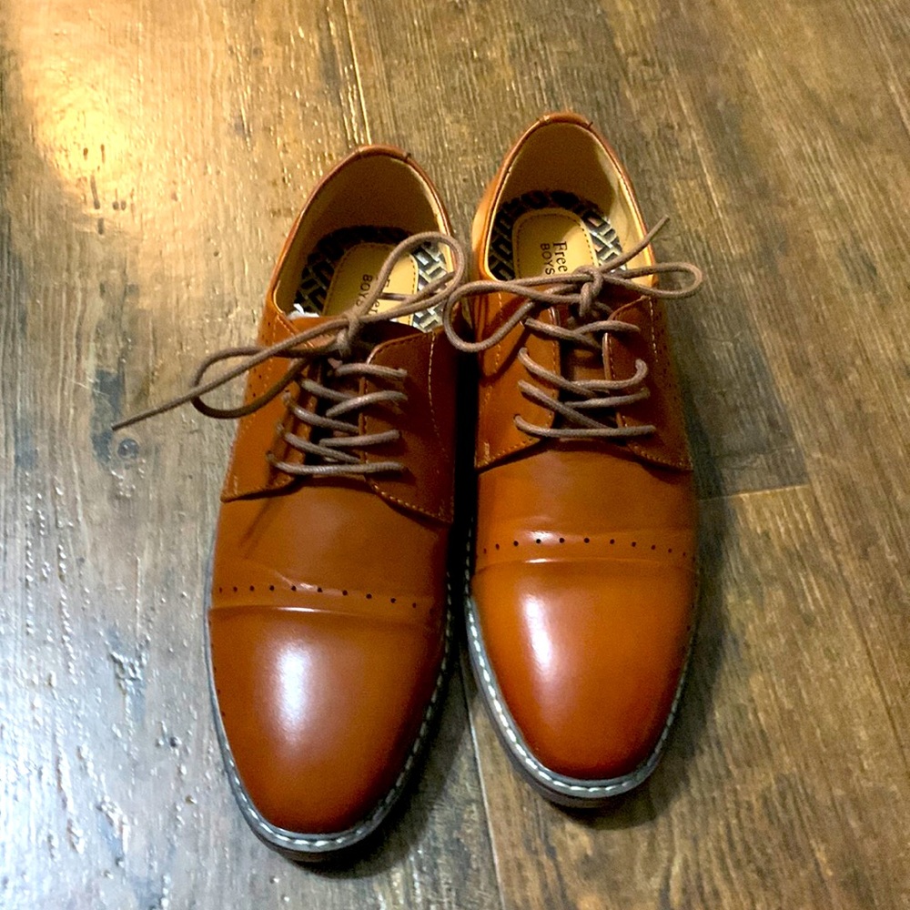 Boys Brown Dress Shoes